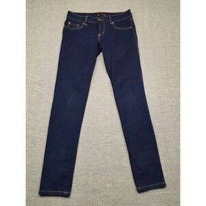 Addicted Glamour Womens Dark Wash Skinny Jeans Blue Stretch Denim Size M 30x28